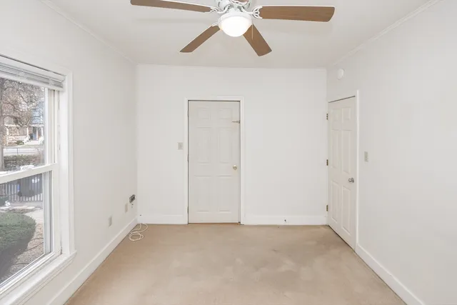 a view of an empty room