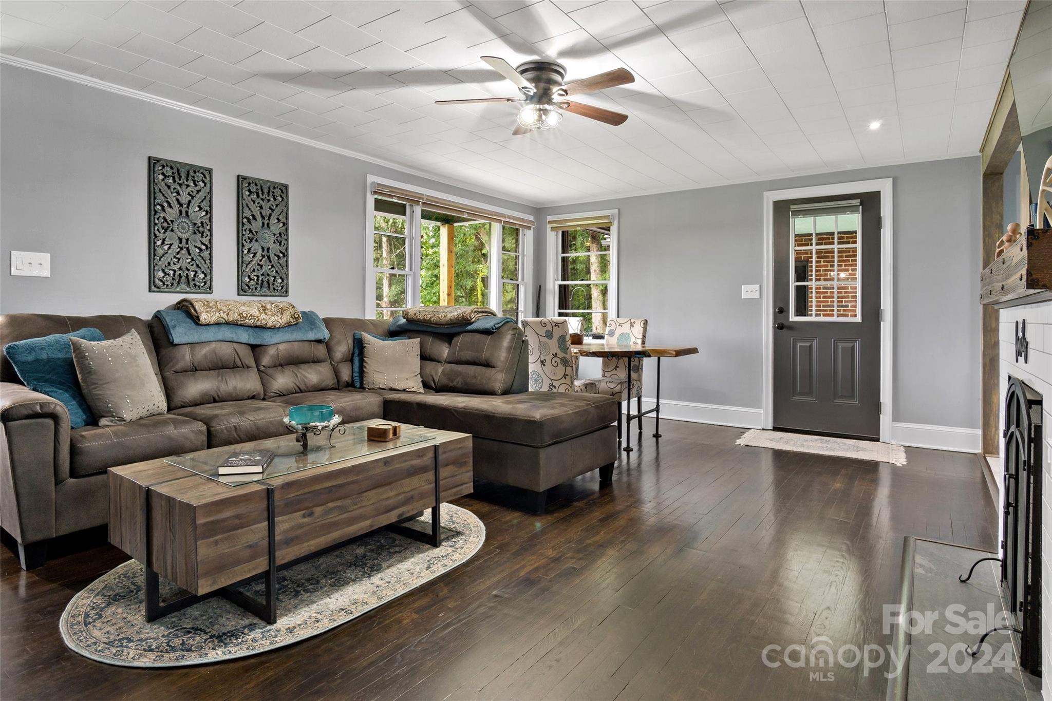 1798 Hopewell Road Morganton, NC 28655 - Photo 10 of 45 a living room with furniture and a large window