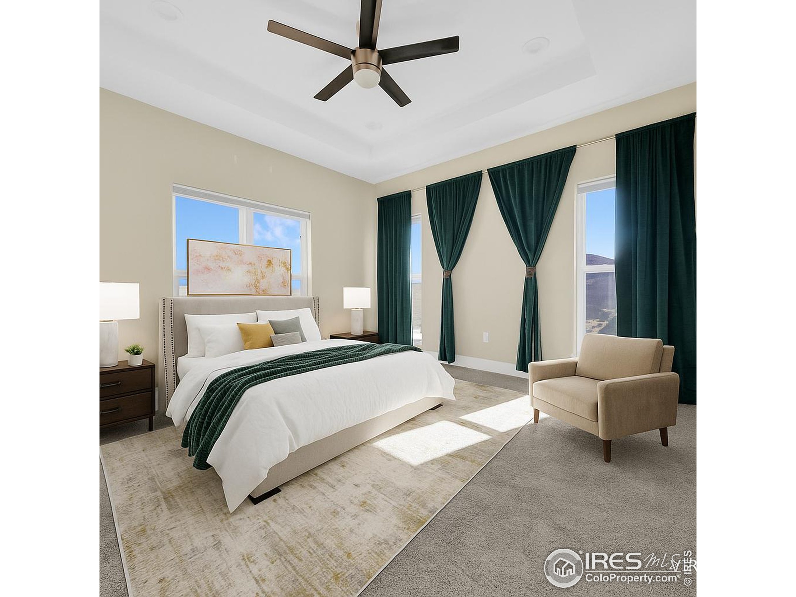 7566 County Road Wiggins, CO 80654 - Photo 10 of 23 a bedroom with a bed and glass window