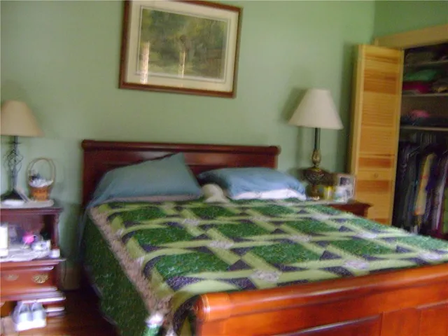 a close view of walk in closet