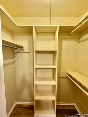 a view of a room with a swimming pool