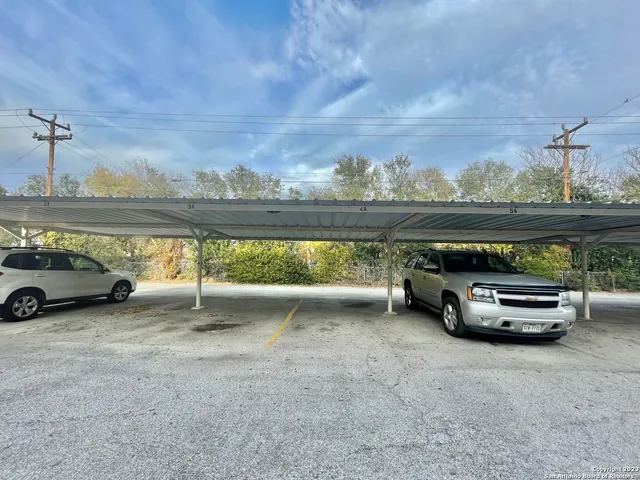 a view of car parked on the road
