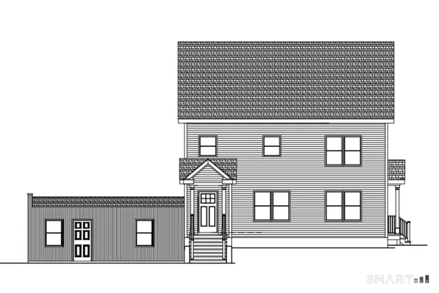 a front view of a house