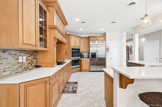 a view of a dining room and livingroom view