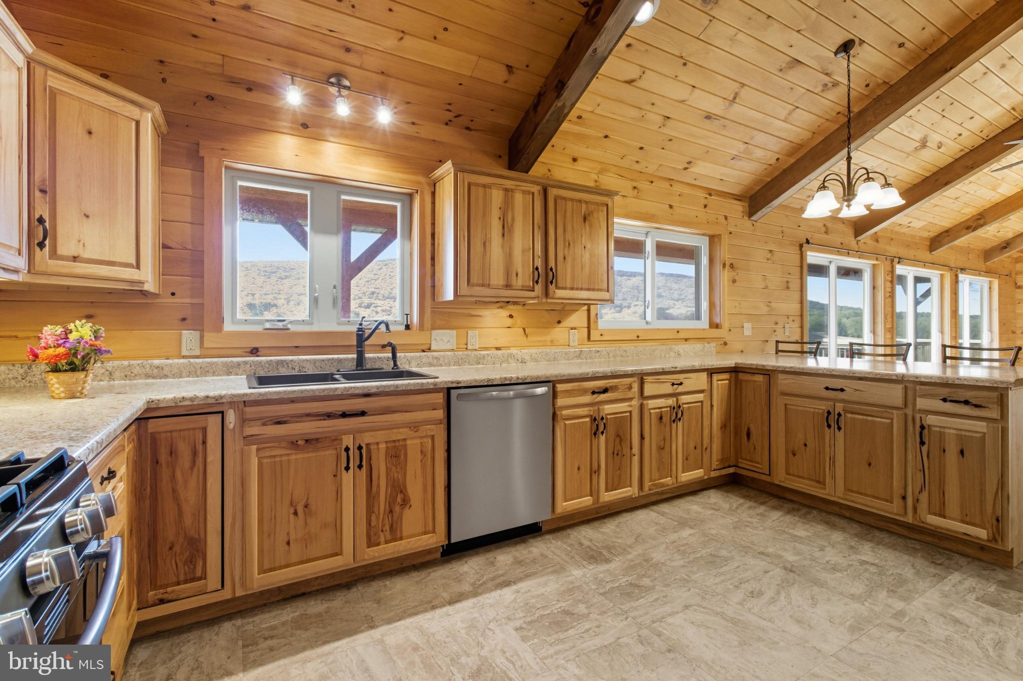 107 Linkin Park Drive Spring Mills, PA 16875 - Photo 23 of 66 a large kitchen with stainless steel appliances granite countertop a sink and cabinets
