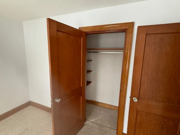 a view of closet area