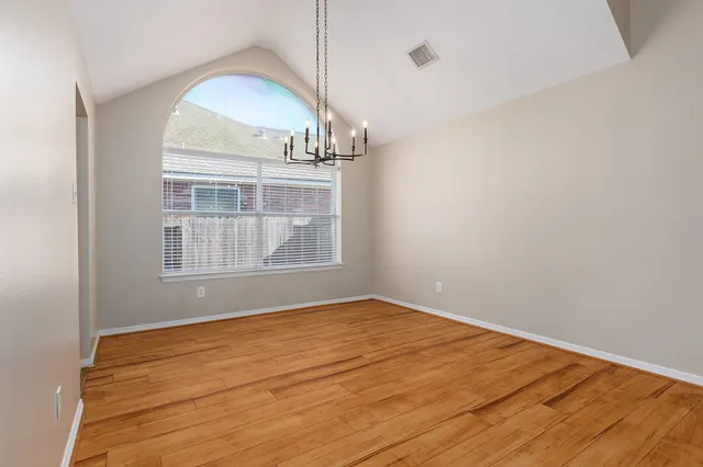 a view of a wooden deck