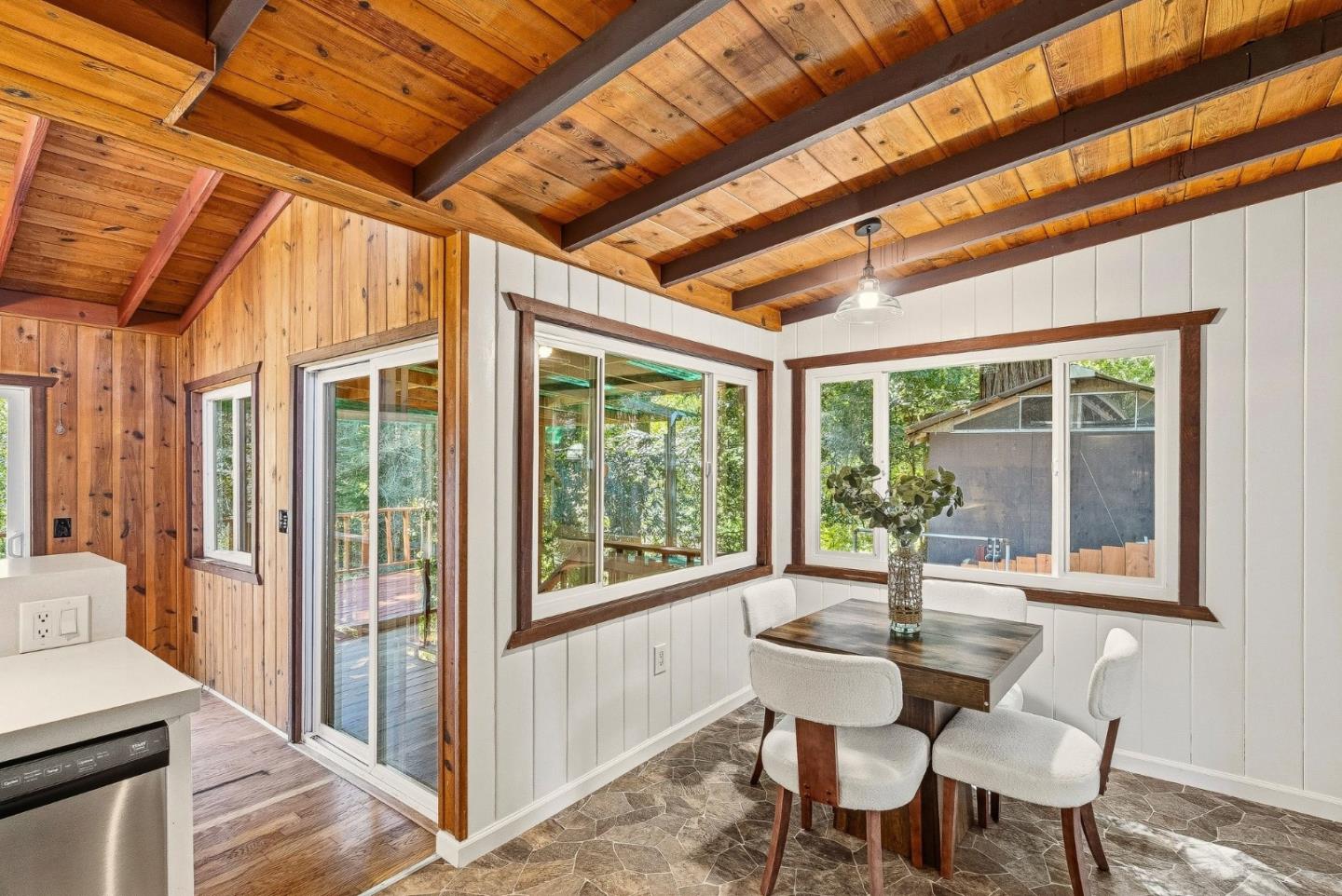 194 Lazy Woods Road Felton, CA 95018 - Photo 26 of 58 a dining room with furniture and window