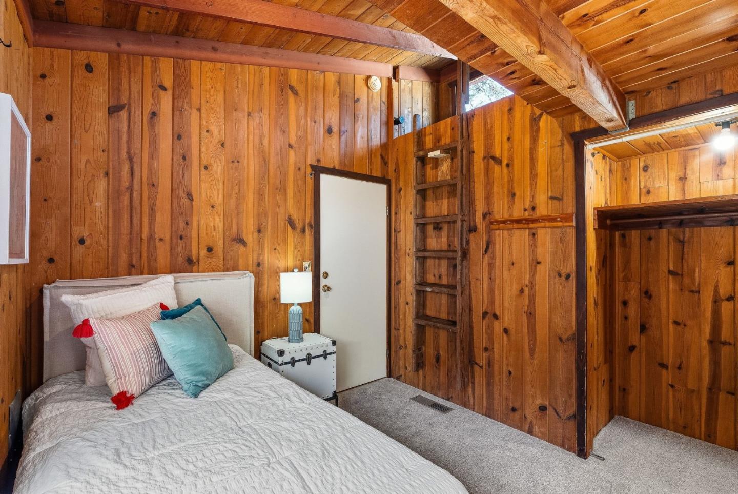 194 Lazy Woods Road Felton, CA 95018 - Photo 39 of 58 a bedroom with a bed and a closet