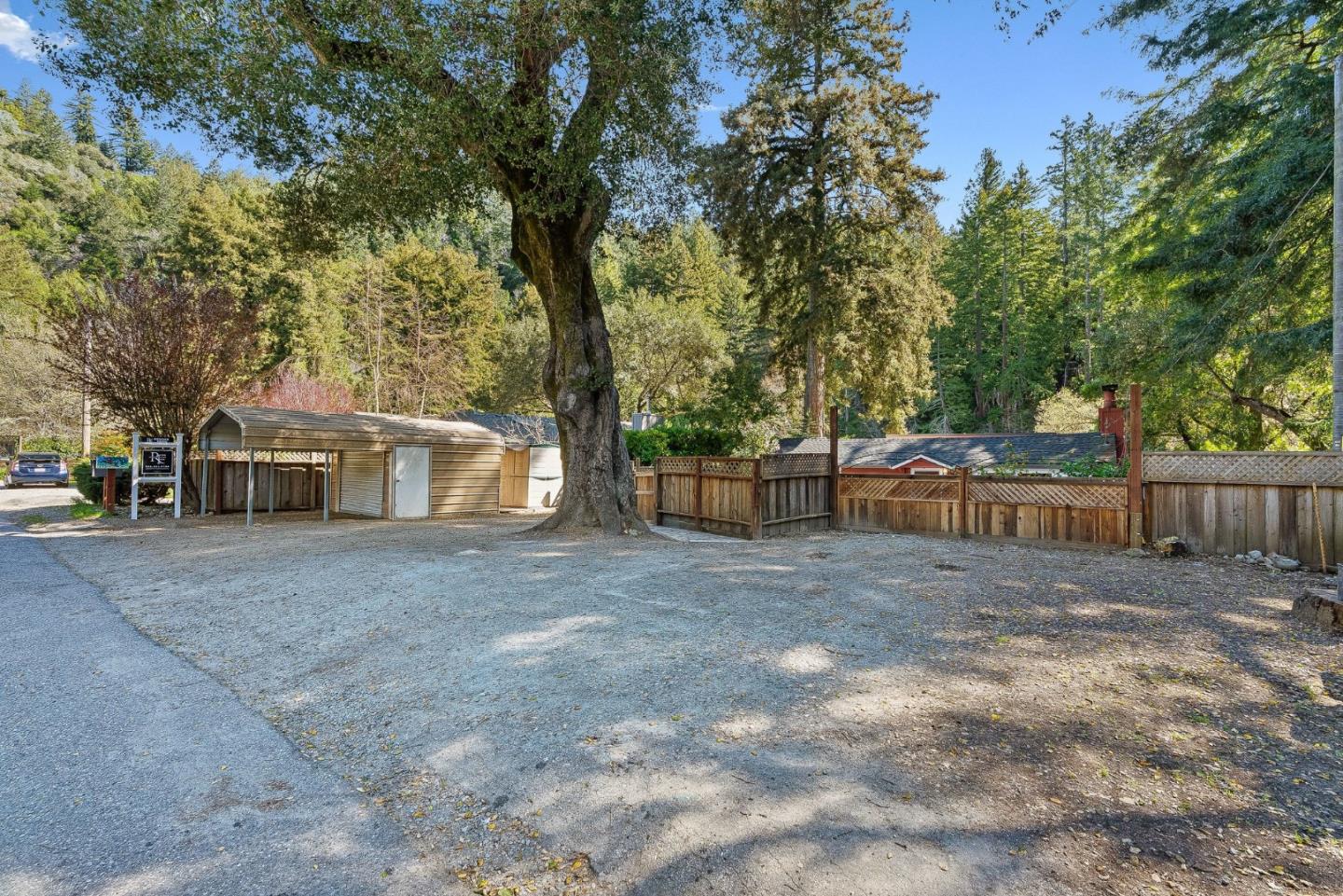 194 Lazy Woods Road Felton, CA 95018 - Photo 56 of 58 a view of a house with a yard and large trees