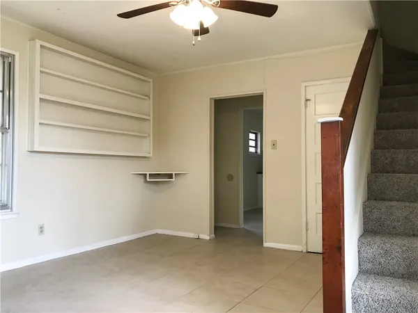 a view of an empty room