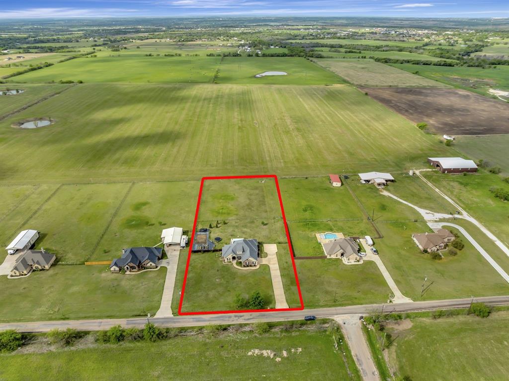 7728 County Road 1205 Rio Vista, TX 76093 - Photo 1 of 31 Overview of rural landscape with property parcel outlined