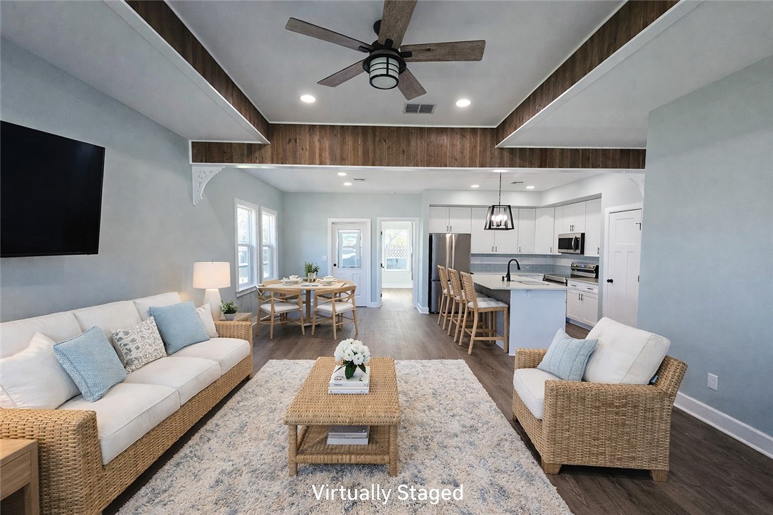 2366 Scott Circle Ingleside, TX 78362 - Photo 10 of 26 a living room with furniture and kitchen view