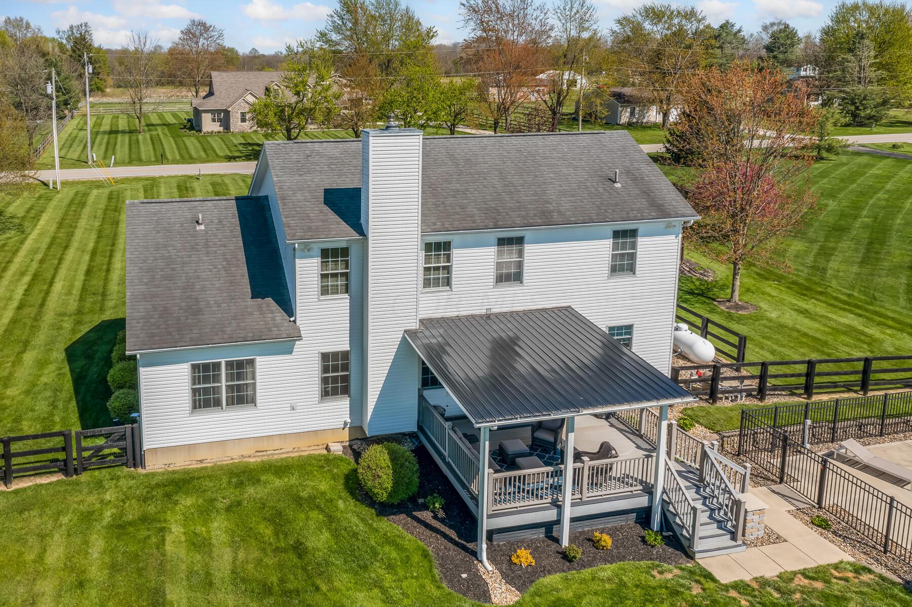 4330 Stover Road Ostrander, OH 43061 - Photo 10 of 66 Aerial Rear Exterior