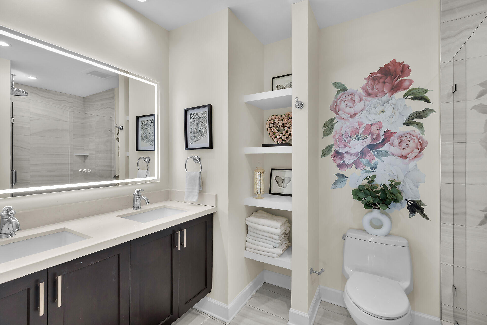 205 Virginia Street Key West, FL 33040 - Photo 27 of 41 a bathroom with a toilet sink and mirror