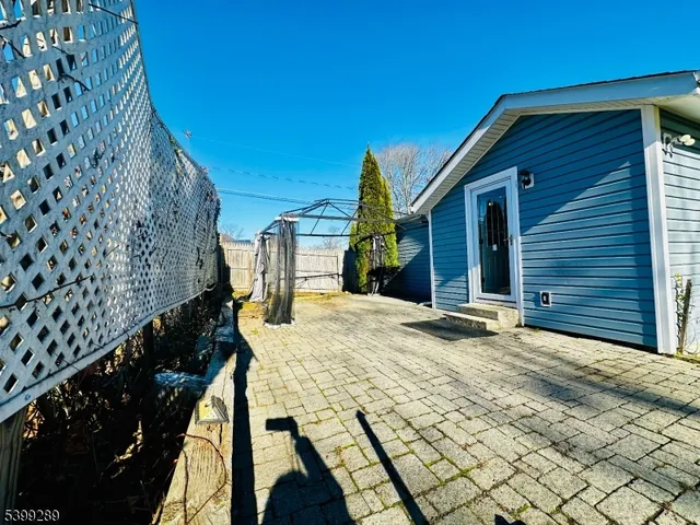 a view of a balcony with a swing