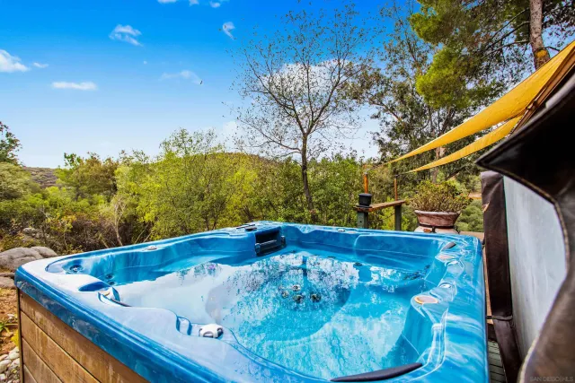 a view of a garden with a pathway