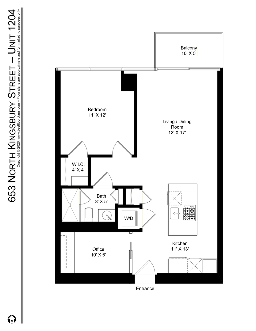 653 North Kingsbury Street, Unit 1204 Chicago, IL 60654 - Photo 25 of 25