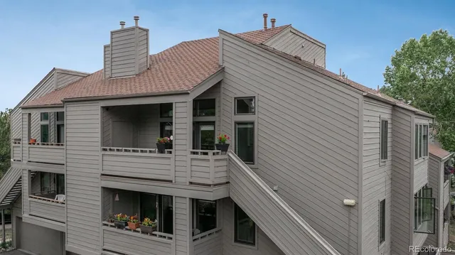 a view of a house with a balcony