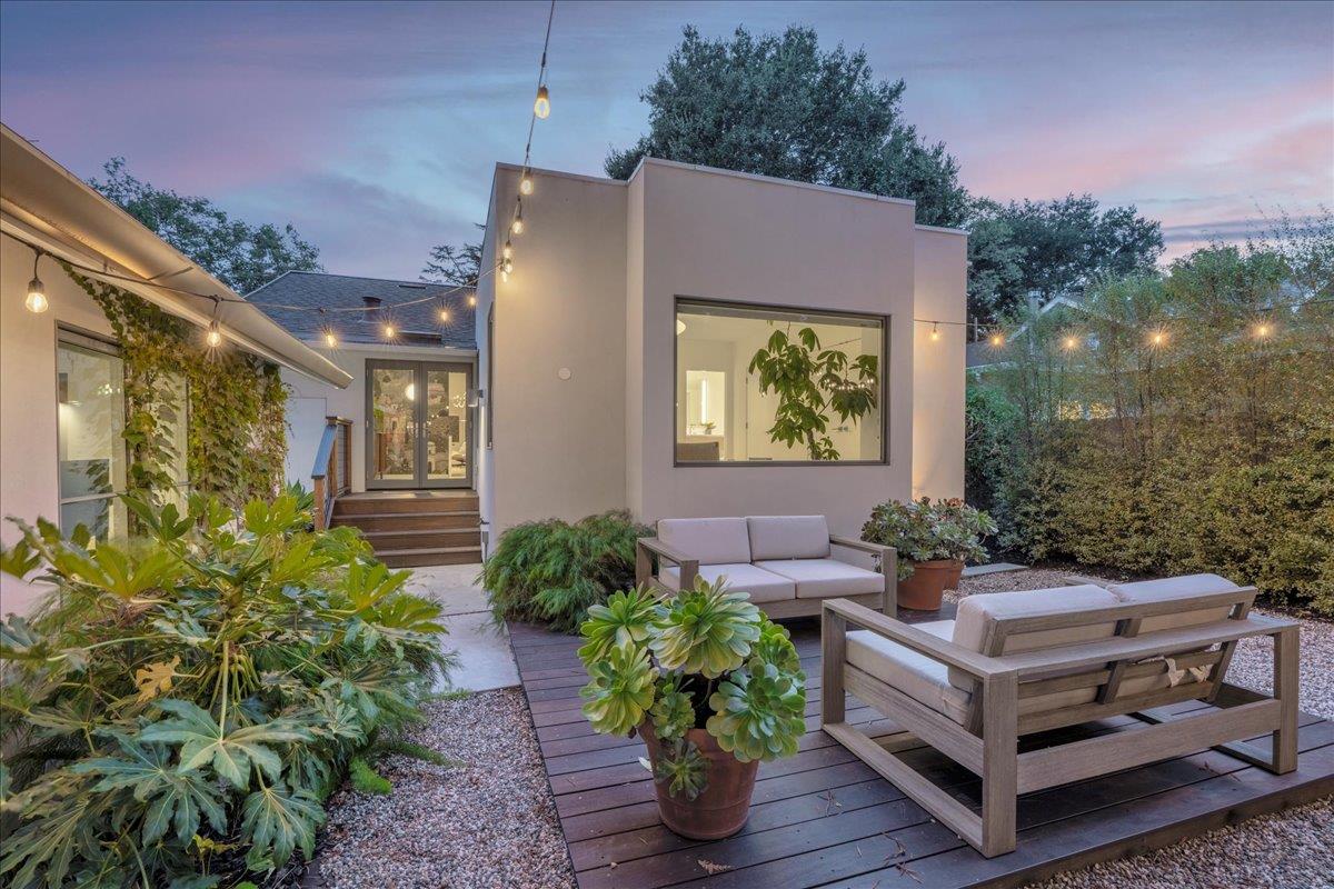 335 Middlefield Road Palo Alto, CA 94301 - Photo 17 of 38 a view of a house with backyard and sitting area