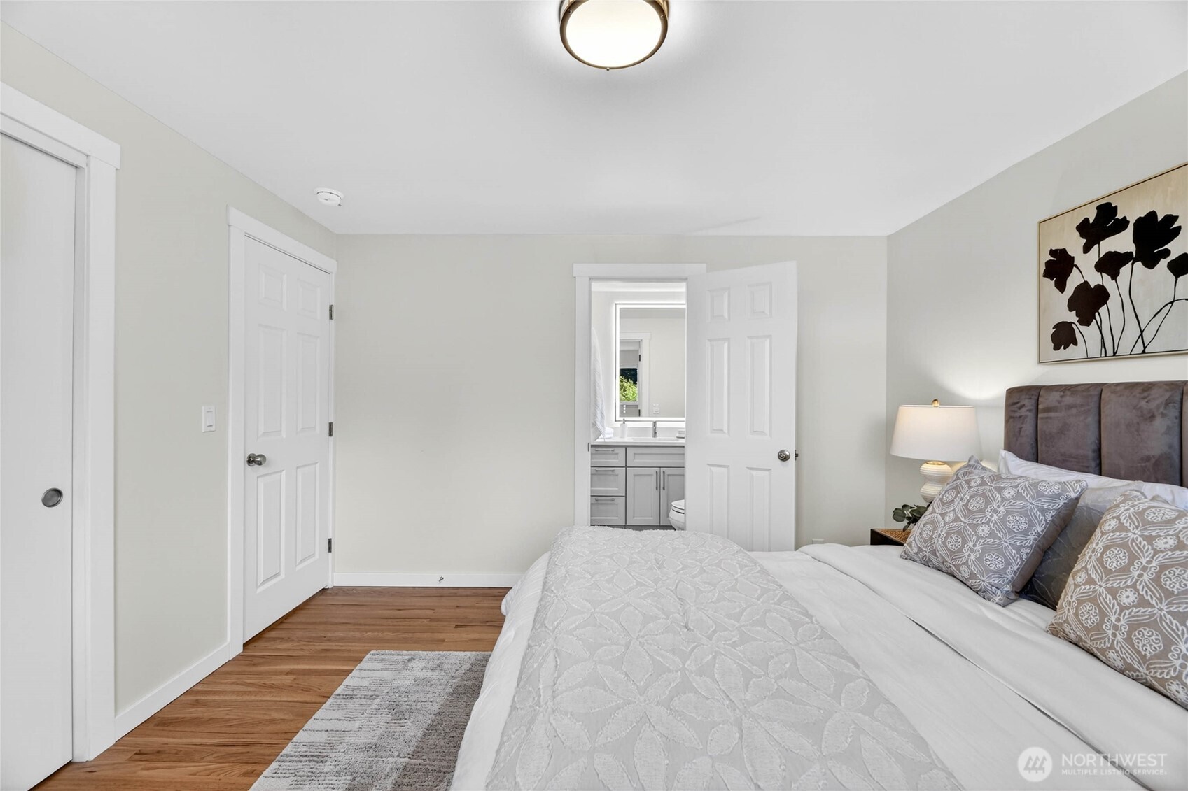 9114 207th Place Southwest Edmonds, WA 98026 - Photo 15 of 36 a bed room with a bed and a couch