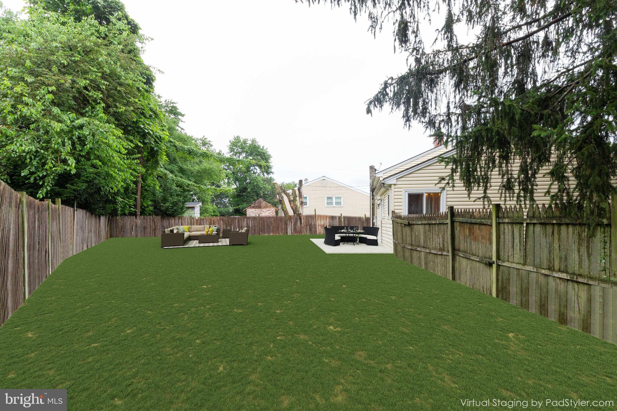 218 Ridgely Road Glen Burnie, MD 21061 - Photo 25 of 25 virtually staged backyard