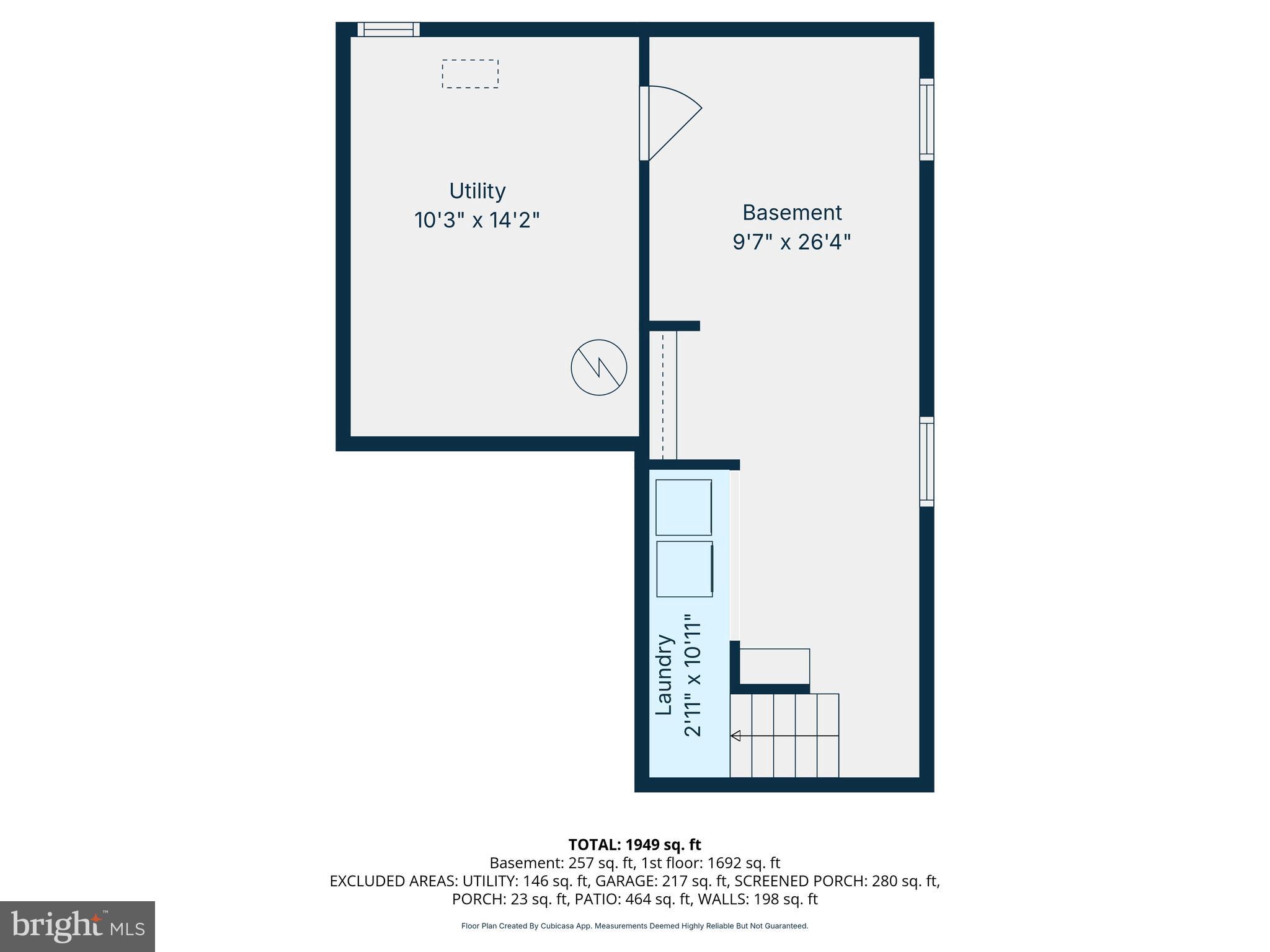 404 Cambridge Road Alexandria, VA 22314 - Photo 3 of 4 Lower level floor plan