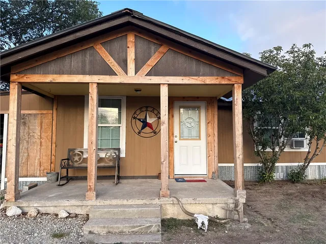 a front view of a house