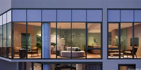 a large living room with large windows