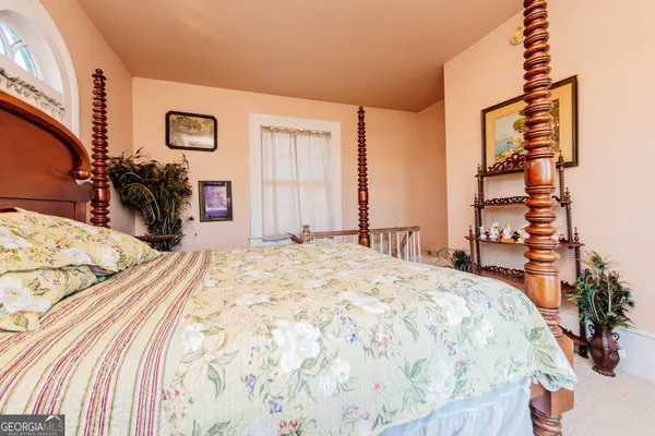 a view of a lake with mountains in the background