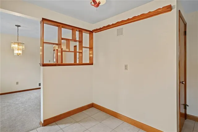 a view of an empty room