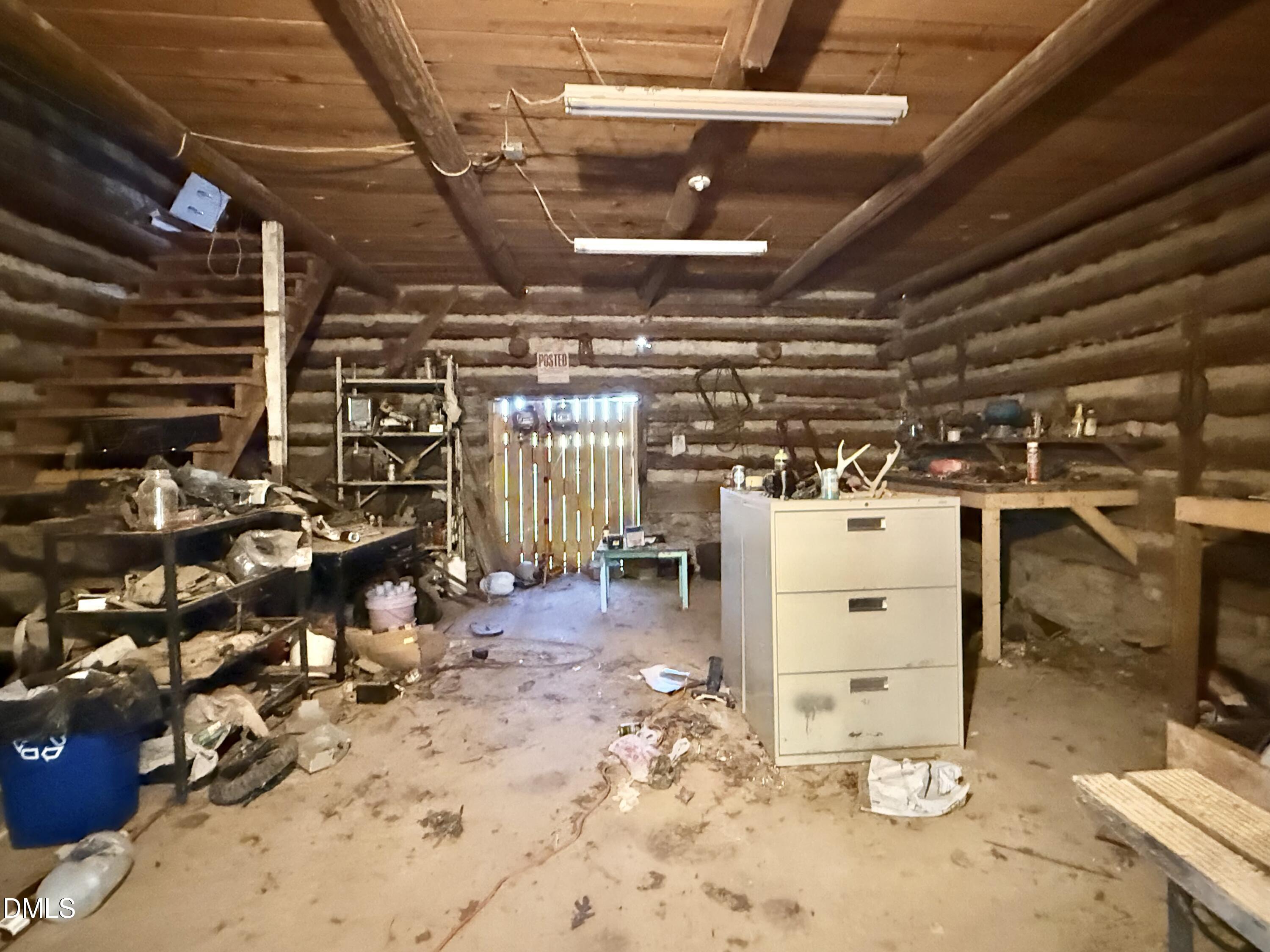 2320 Poindexter Road Hurdle Mills, NC 27541 - Photo 46 of 57 a view of empty room with wooden ceiling