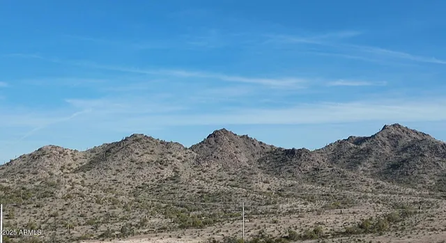a view of mountains in the background