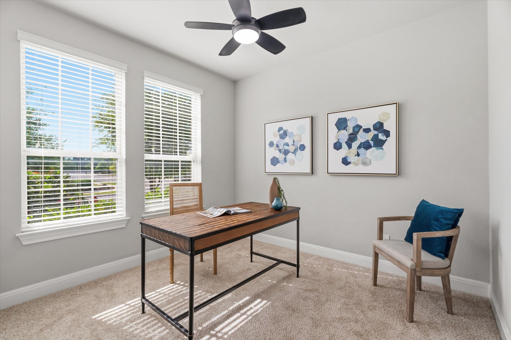 2300 Centennial Loop Round Rock, TX 78665 - Photo 17 of 40 The private study near the front of the home provides an ideal space for working from home.