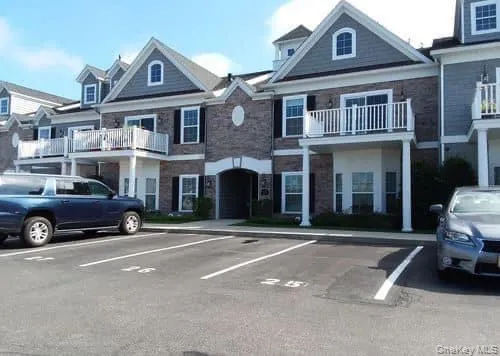 a car parked in front of a house