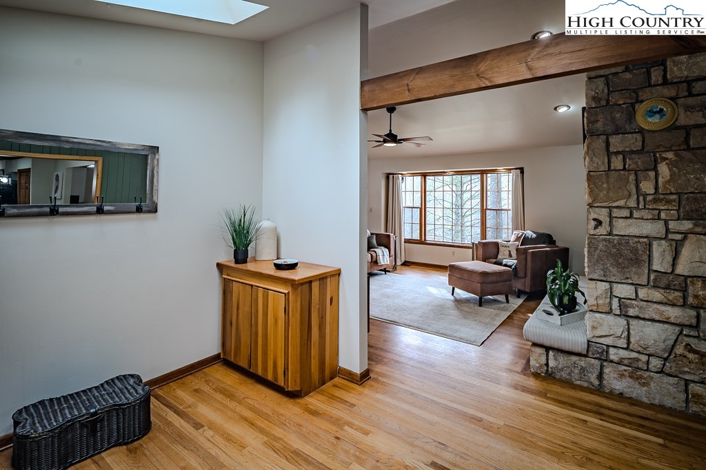 281 Old Hartley Road Banner Elk, NC 28604 - Photo 17 of 50 a living room with furniture and a wooden floor