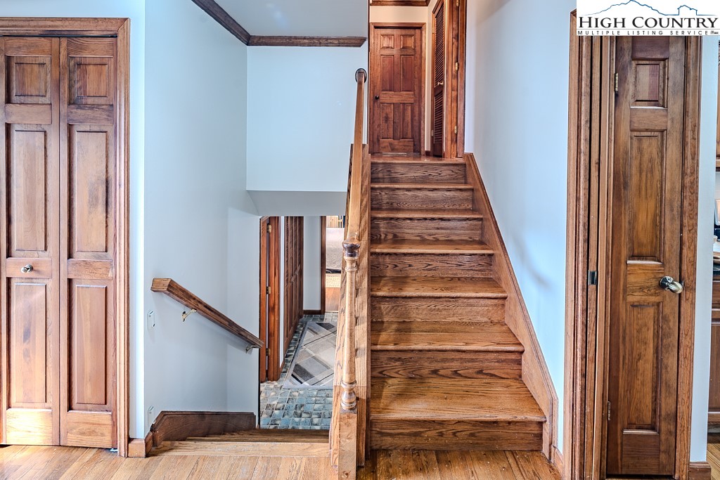 281 Old Hartley Road Banner Elk, NC 28604 - Photo 23 of 50 a view of entryway and hall with wooden floor
