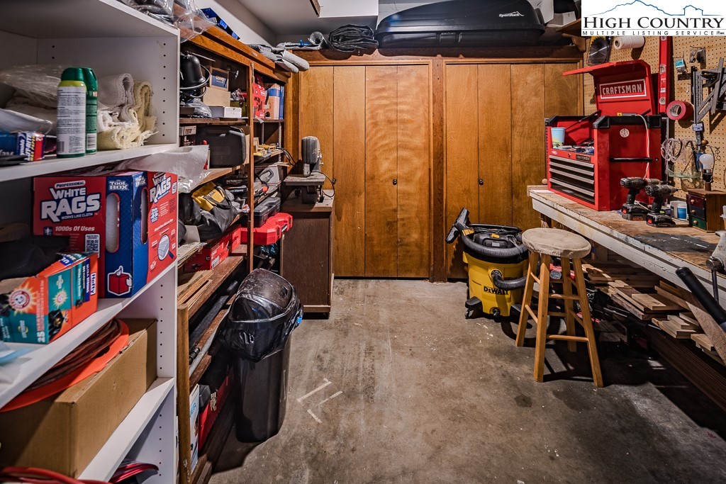 281 Old Hartley Road Banner Elk, NC 28604 - Photo 40 of 50 a view of a storage with bicycles