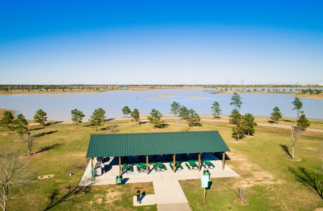 27014 Rimini Point Drive Katy, TX 77493 - Photo 15 of 19 The community pavilion is ready for your family and friends to enjoy the lake.