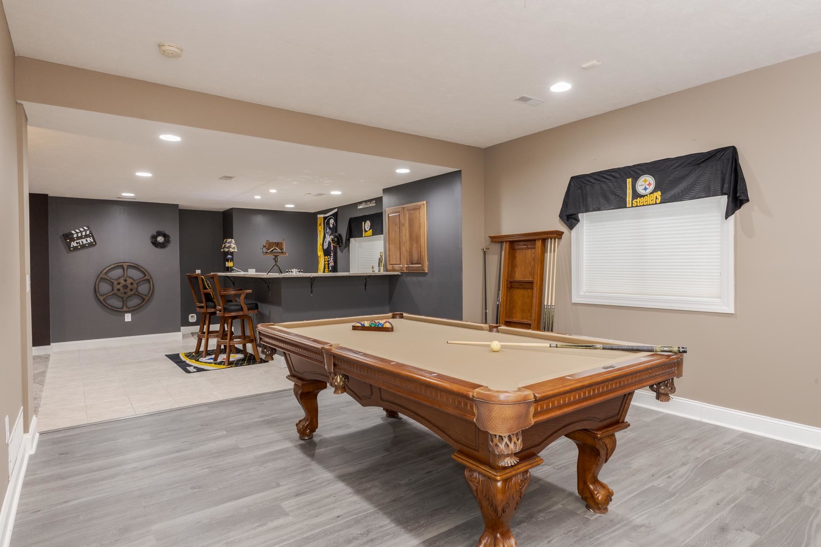6 Stonebrook Court Bloomington, IL 61704 - Photo 36 of 52 a room with furniture pool table and wooden floor