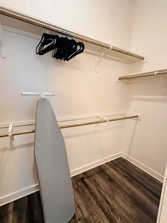 a view of a walk in closet