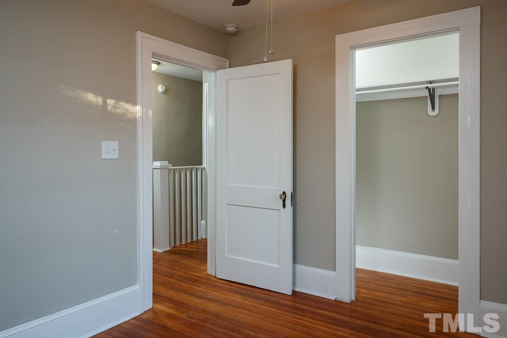 605 North East Street Raleigh, NC 27604 - Photo 21 of 25 a view of a hallway with wooden floor