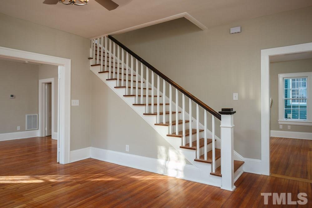 605 North East Street Raleigh, NC 27604 - Photo 6 of 25 a view of entryway and hall with wooden floor