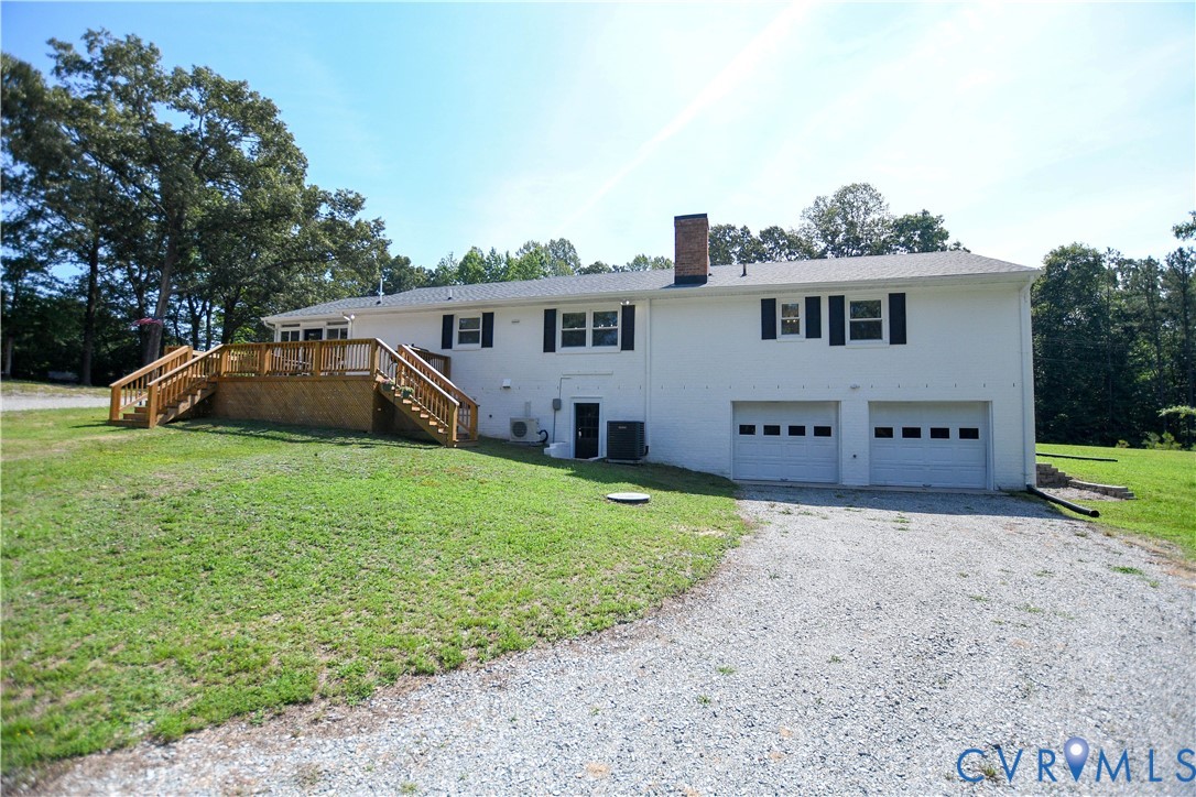 1448 Canterbury Road St. Stephens Church, VA 23148 - Photo 42 of 57 Rear View with 2 car attached garage. White multi-