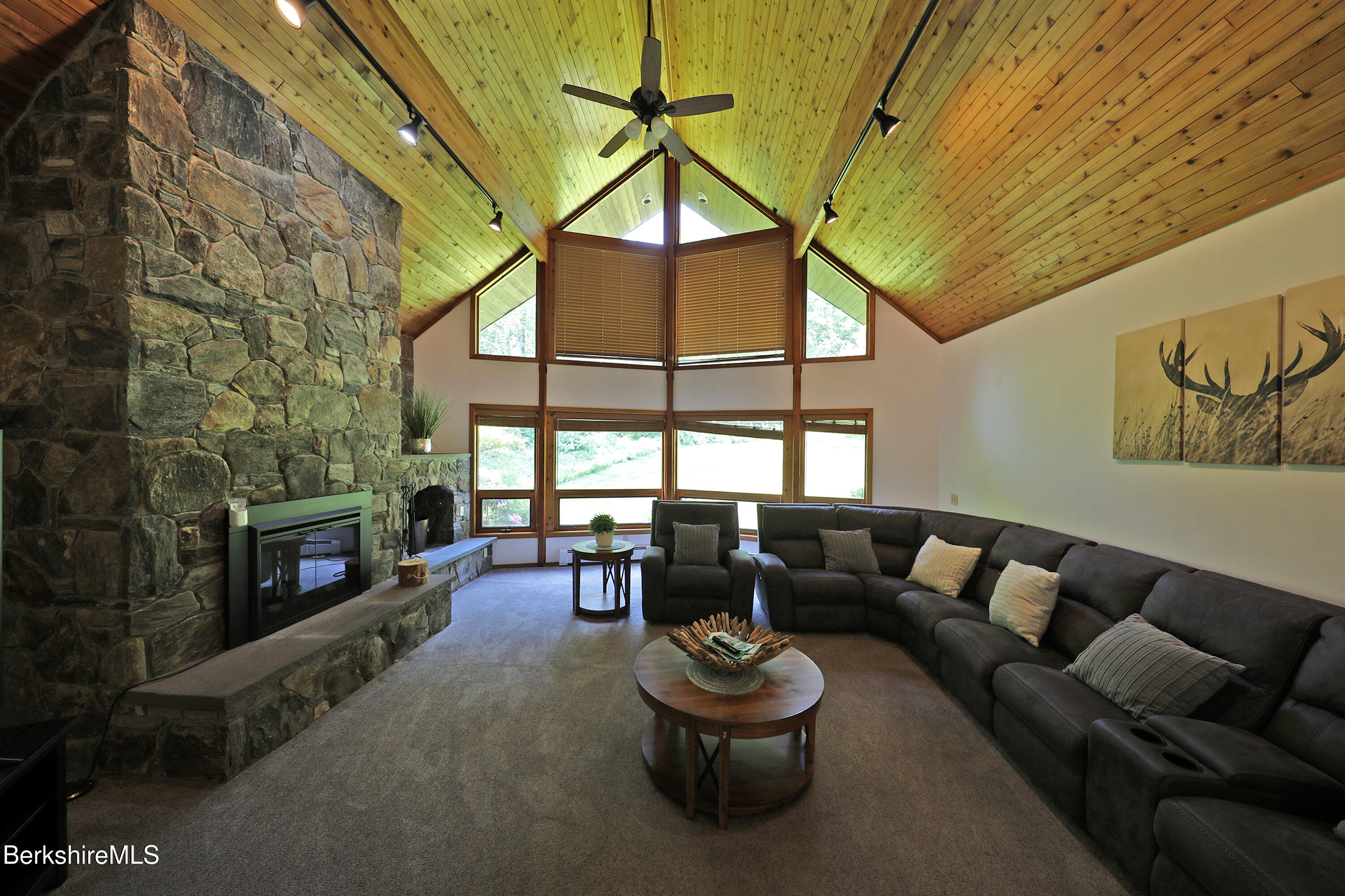 707 Benton Hill Road Becket, MA 01223 - Photo 10 of 56 Cathedral Celing