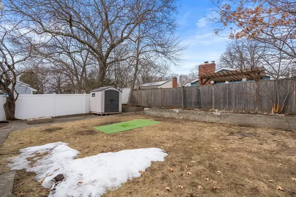 a backyard of a house
