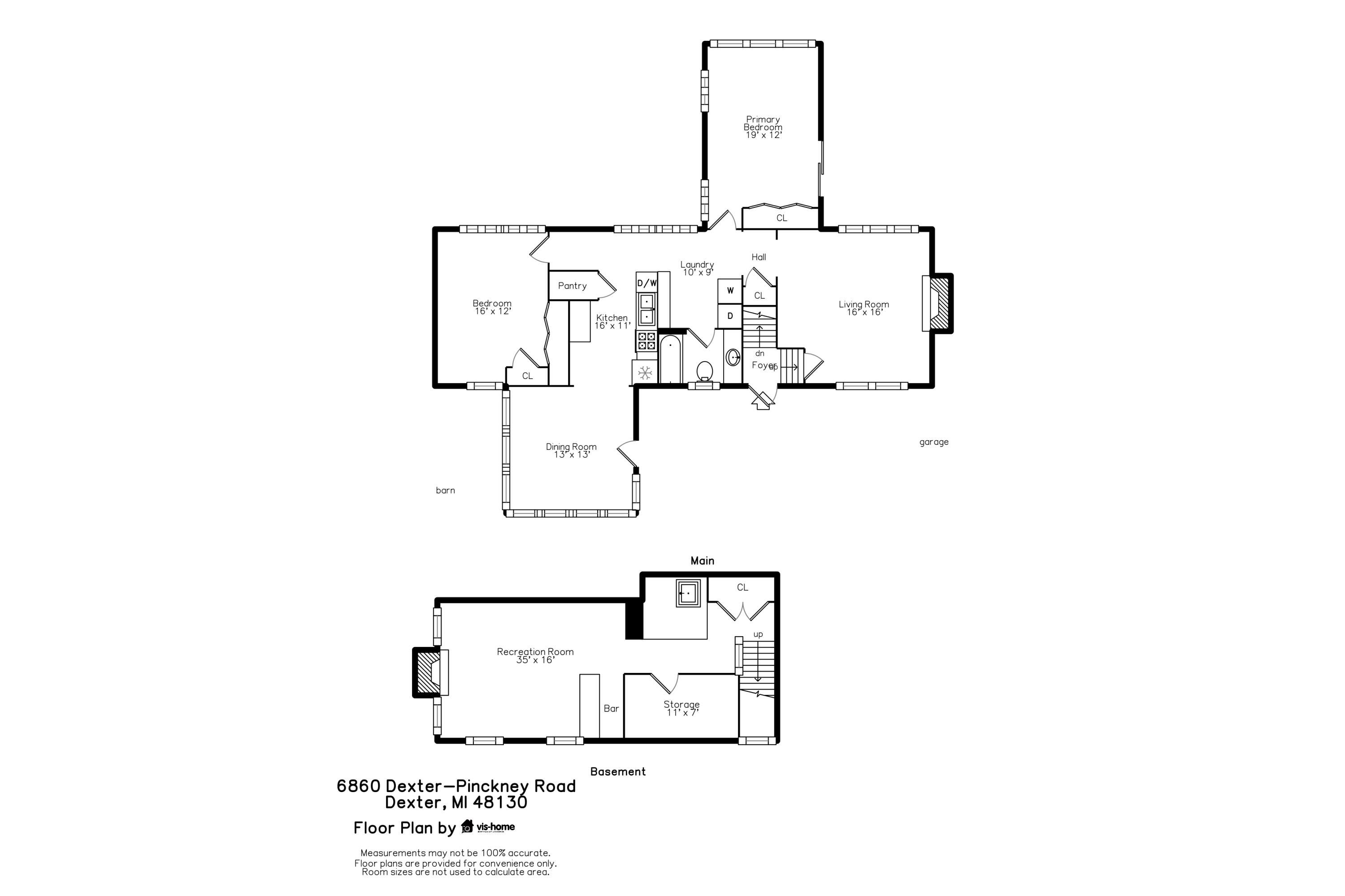 6860 Dexter-Pinckney Road Dexter, MI 48130 - Photo 42 of 48 plan_floorhc
