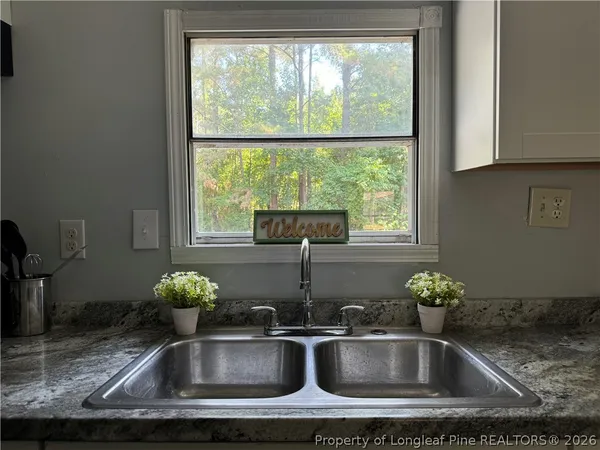 a close view of sink and tap