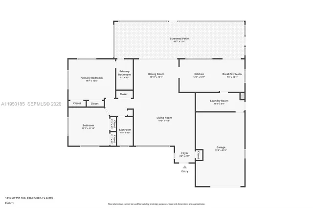 $5,490 | 1345 Southwest 9th Avenue, Boca Raton, FL 33486