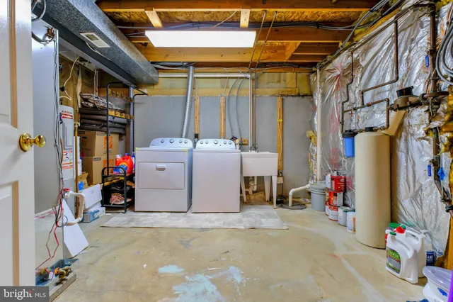 a view of storage and utility room